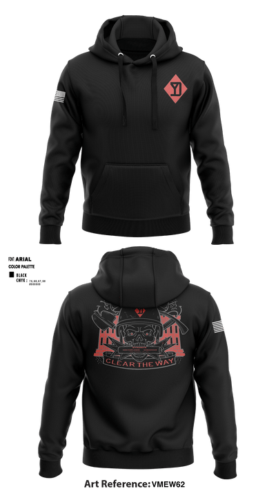 182 ENG. CO SAPPERS 11837951 Hoodie - 7