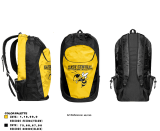 Gear Bag, East Central High School Basketball, Women's Basketball, Teamtime, Team time, sublimation, custom sports apparel, team uniforms, spirit wear, spiritwear, sports uniforms, custom shirts, team store, custom team store, fundraiser sports, apparel fundraiser