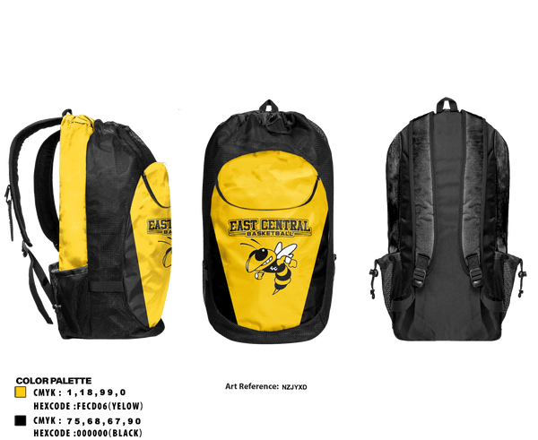 Gear Bag, East Central High School Basketball, Women's Basketball, Teamtime, Team time, sublimation, custom sports apparel, team uniforms, spirit wear, spiritwear, sports uniforms, custom shirts, team store, custom team store, fundraiser sports, apparel fundraiser