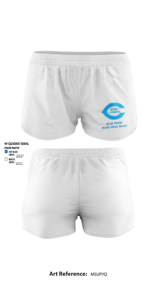 Women's Shorts, Chanute High School Band, Spirit Store, Teamtime, Team time, sublimation, custom sports apparel, team uniforms, spirit wear, spiritwear, sports uniforms, custom shirts, team store, custom team store, fundraiser sports, apparel fundraiser