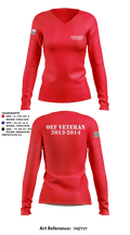 3rd Battalion 142nd Combat Aviation Brigade 54852573 Women's Long Sleeve V-neck Shirt - 1