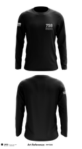 758 Maintenance Company 91788378 Long Sleeve Performance Shirt - 1