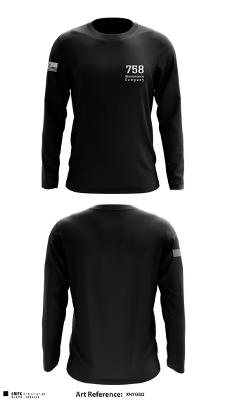 Long Sleeve Performance Shirt, 758 Maintenance Company, Army, Teamtime, Team time, sublimation, custom sports apparel, team uniforms, spirit wear, spiritwear, sports uniforms, custom shirts, team store, custom team store, fundraiser sports, apparel fundraiser