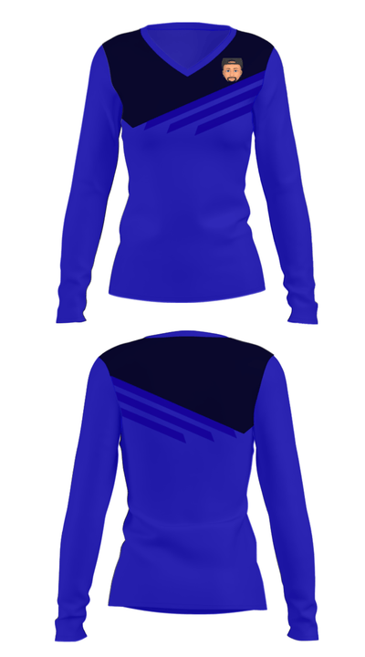 Hear That Again 49824400 Women's Long Sleeve V-neck Shirt - 26