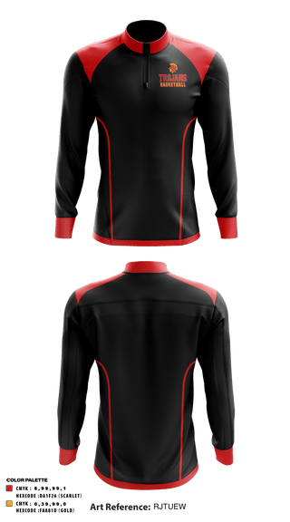 Quarter Zip Jacket, North College Hill High School Basketball, Men's Basketball, Teamtime, Team time, sublimation, custom sports apparel, team uniforms, spirit wear, spiritwear, sports uniforms, custom shirts, team store, custom team store, fundraiser sports, apparel fundraiser