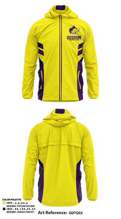 Sequim High School Wrestling 63059837 Windbreaker - 1