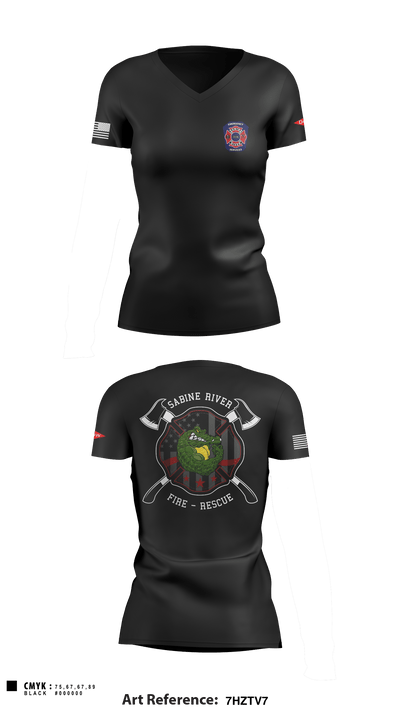 Dow 86235306 Women's Short Sleeve V-neck Shirt - 1