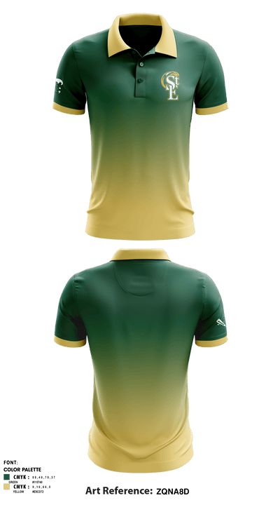 Saint Edward High School Volleyball 35540065 Short Sleeve Performance Polo - 1