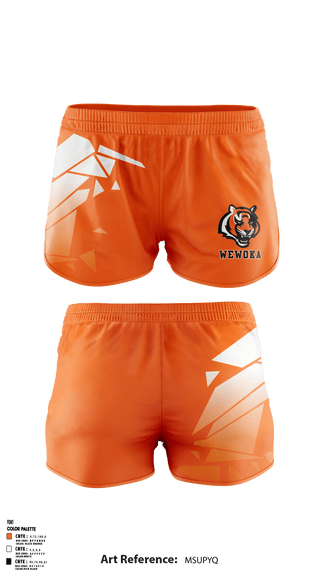 Women's Shorts, Wewoka High School, Spirit Store, Teamtime, Team time, sublimation, custom sports apparel, team uniforms, spirit wear, spiritwear, sports uniforms, custom shirts, team store, custom team store, fundraiser sports, apparel fundraiser