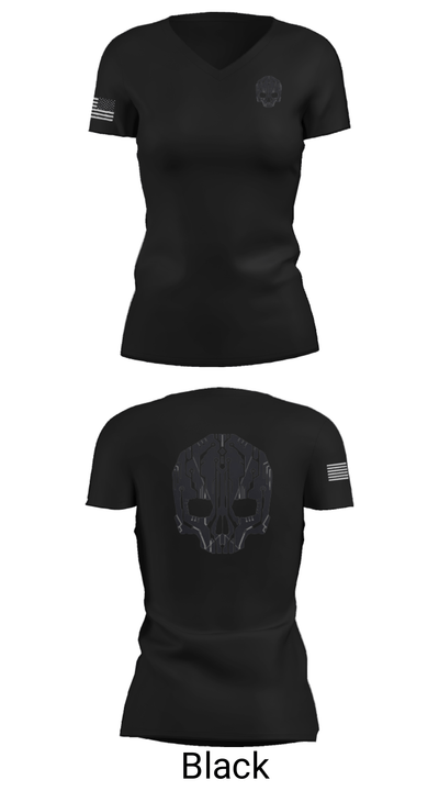 Mals-14 avionics 85940825 Women's Short Sleeve V-neck Shirt - 21