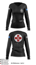 1st FRSD 86296727 Women's Long Sleeve V-neck Shirt - 65