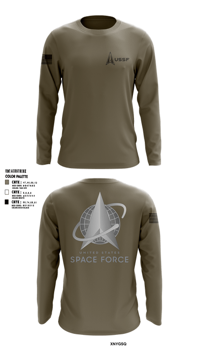 Peterson Space Force Base 7979794 Long Sleeve Performance Shirt - 1
