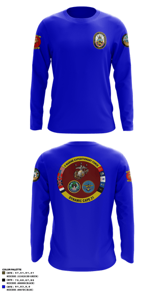 Long Sleeve Performance Shirt, , Marines, Teamtime, Team time, sublimation, custom sports apparel, team uniforms, spirit wear, spiritwear, sports uniforms, custom shirts, team store, custom team store, fundraiser sports, apparel fundraiser