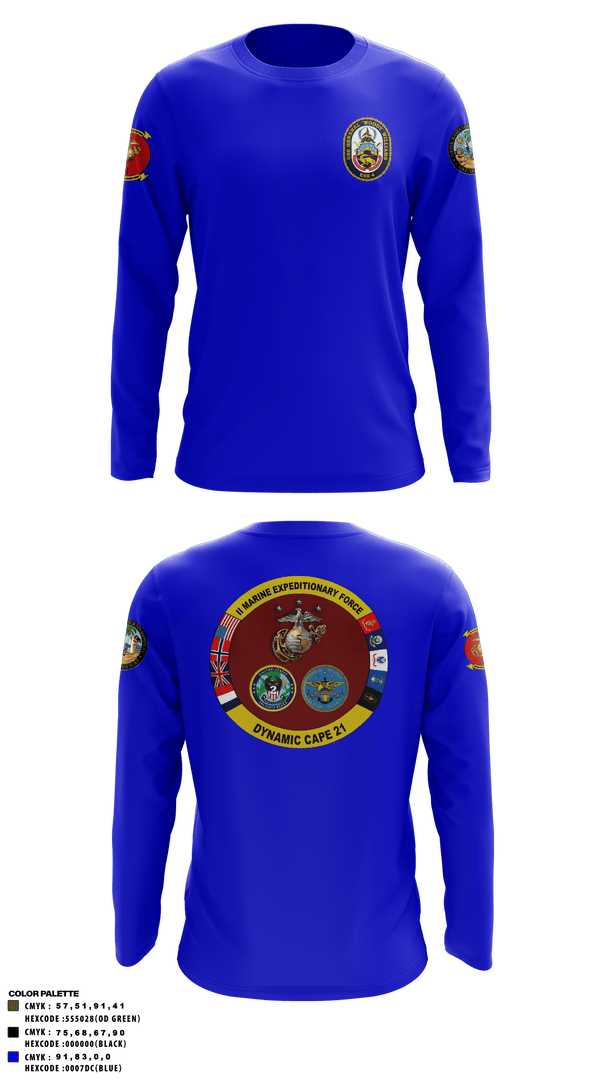 Long Sleeve Performance Shirt, , Marines, Teamtime, Team time, sublimation, custom sports apparel, team uniforms, spirit wear, spiritwear, sports uniforms, custom shirts, team store, custom team store, fundraiser sports, apparel fundraiser