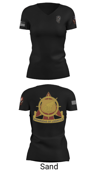 Women's Short Sleeve Vneck Shirt, , Army, Teamtime, Team time, sublimation, custom sports apparel, team uniforms, spirit wear, spiritwear, sports uniforms, custom shirts, team store, custom team store, fundraiser sports, apparel fundraiser