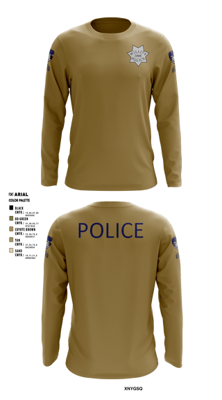 Long Sleeve Performance Shirt, Willits Little Lake JRTF, Police, Teamtime, Team time, sublimation, custom sports apparel, team uniforms, spirit wear, spiritwear, sports uniforms, custom shirts, team store, custom team store, fundraiser sports, apparel fundraiser