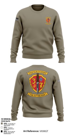 Crew Neck Sweatshirt, , Marines, Teamtime, Team time, sublimation, custom sports apparel, team uniforms, spirit wear, spiritwear, sports uniforms, custom shirts, team store, custom team store, fundraiser sports, apparel fundraiser