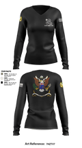 1-155th Dixie Thunder 83572891 Women's Long Sleeve V-neck Shirt - 12