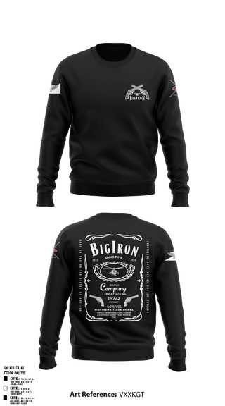 Crew Neck Sweatshirt, Whitewolf, Army, Teamtime, Team time, sublimation, custom sports apparel, team uniforms, spirit wear, spiritwear, sports uniforms, custom shirts, team store, custom team store, fundraiser sports, apparel fundraiser