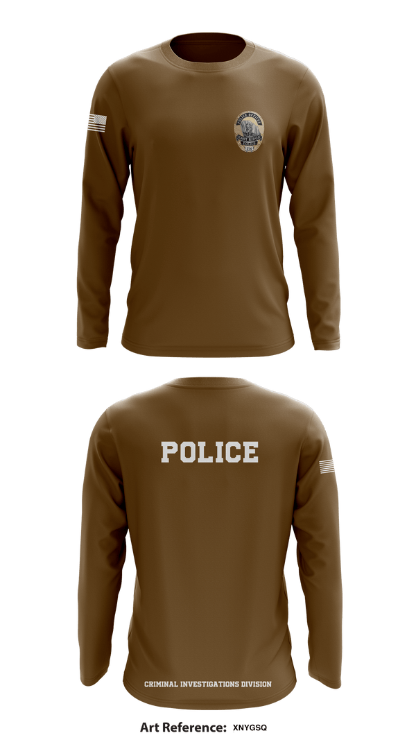 Long Sleeve Performance Shirt, POLICE CRIMINAL INVESTIGATIONS DIVISION, , Teamtime, Team time, sublimation, custom sports apparel, team uniforms, spirit wear, spiritwear, sports uniforms, custom shirts, team store, custom team store, fundraiser sports, apparel fundraiser