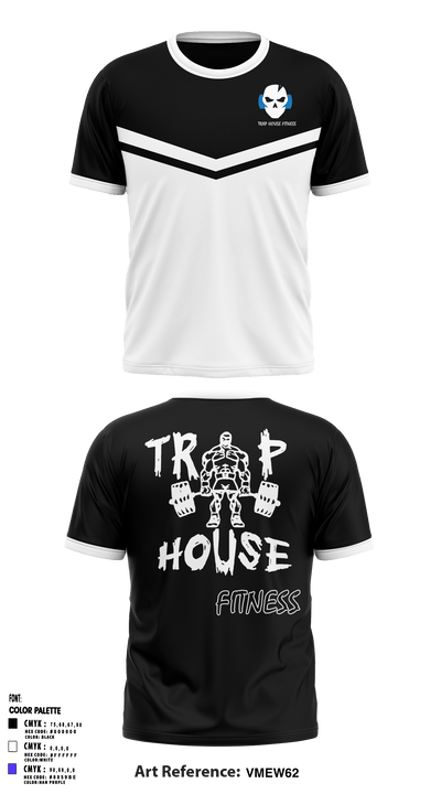 Trap House Fitness 35010693 Short Sleeve Performance Shirt - 1