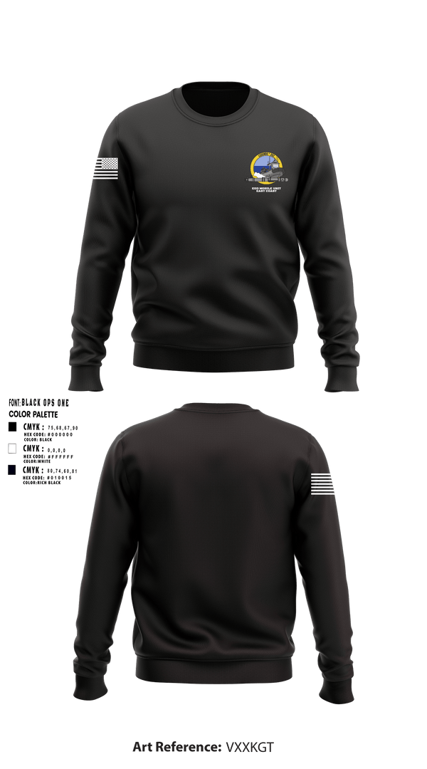 Crew Neck Sweatshirt, EOD MOBILE UNIT EAST COAST, Navy, Teamtime, Team time, sublimation, custom sports apparel, team uniforms, spirit wear, spiritwear, sports uniforms, custom shirts, team store, custom team store, fundraiser sports, apparel fundraiser