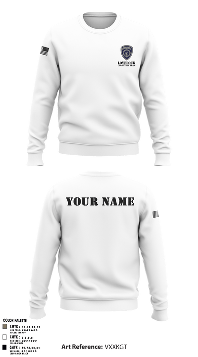 Lovelock Colony K9 Team 95357132 Crew Neck Sweatshirt - 50
