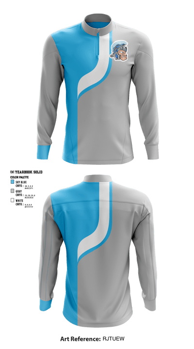 Widefield High School Swimming 46606735 Quarter Zip Jacket - 1
