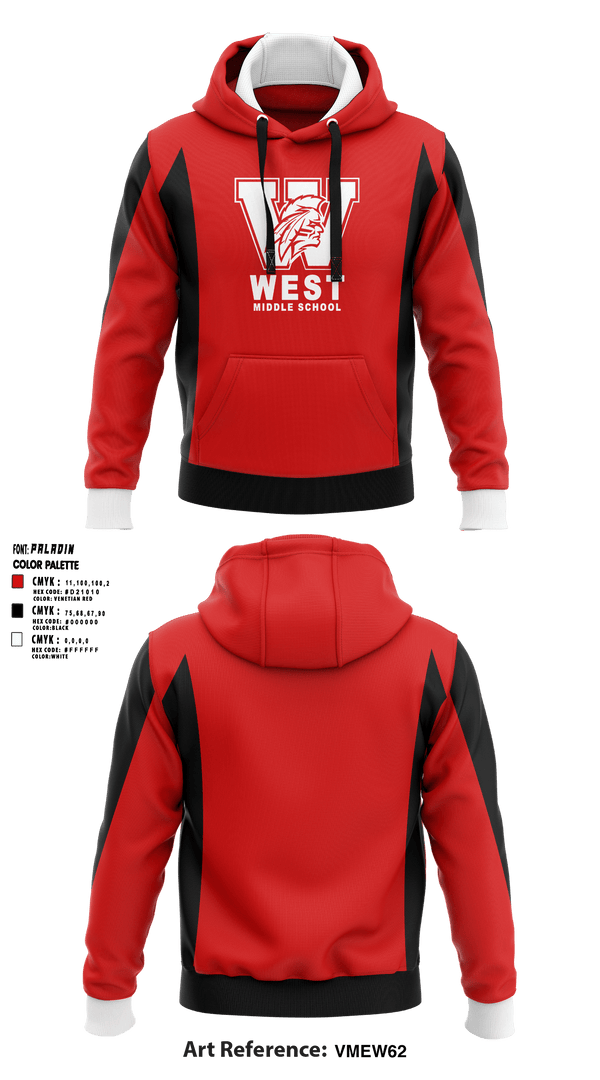 Hoodie, West Middle School Cheer, Cheer, Teamtime, Team time, sublimation, custom sports apparel, team uniforms, spirit wear, spiritwear, sports uniforms, custom shirts, team store, custom team store, fundraiser sports, apparel fundraiser