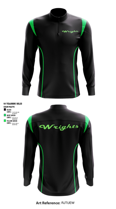Wrights road service 5089567 Quarter Zip Jacket - 1