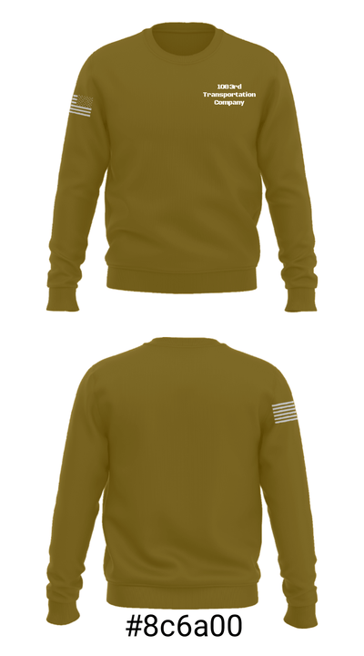 1083rd Transportation Company 97595581 Crew Neck Sweatshirt - 7