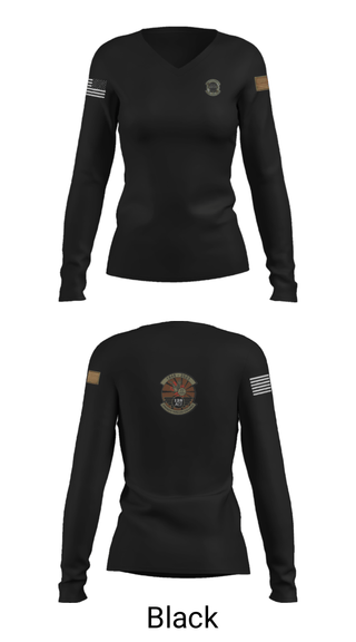 Women's Long Sleeve Vneck Shirt, , Air Force, Teamtime, Team time, sublimation, custom sports apparel, team uniforms, spirit wear, spiritwear, sports uniforms, custom shirts, team store, custom team store, fundraiser sports, apparel fundraiser