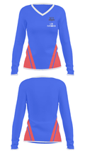 Los patrones 23801539 Women's Long Sleeve V-neck Shirt - 25