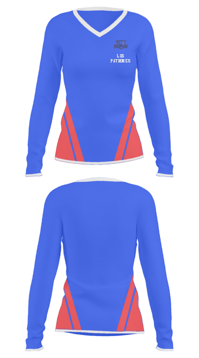Los patrones 23801539 Women's Long Sleeve V-neck Shirt - 25