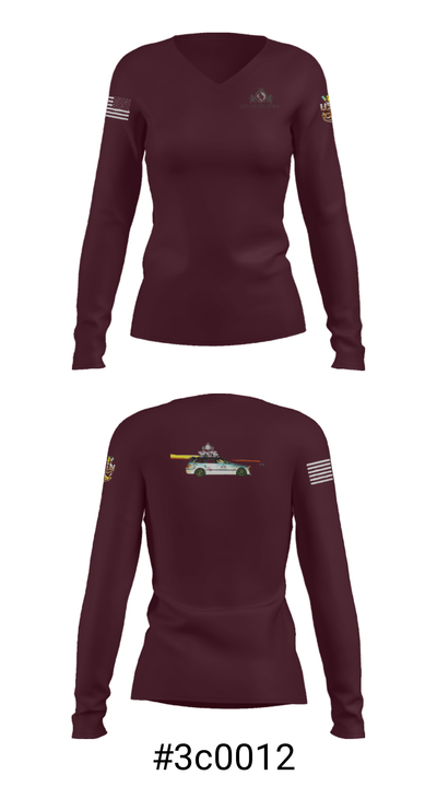 Recon Chief Inc. 84611298 Women's Long Sleeve V-neck Shirt - 37