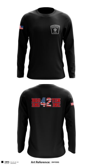 Long Sleeve Performance Shirt, Boston Fire Department Engine-42, , Teamtime, Team time, sublimation, custom sports apparel, team uniforms, spirit wear, spiritwear, sports uniforms, custom shirts, team store, custom team store, fundraiser sports, apparel fundraiser