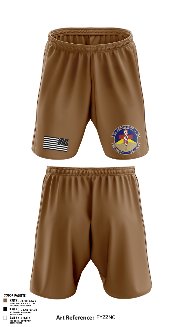 Athletic Shorts With Pockets, 18 Medical Support Squadron, Air Force, Teamtime, Team time, sublimation, custom sports apparel, team uniforms, spirit wear, spiritwear, sports uniforms, custom shirts, team store, custom team store, fundraiser sports, apparel fundraiser