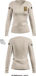 SPD Task Force 5890175 Women's Long Sleeve V-neck Shirt - 2
