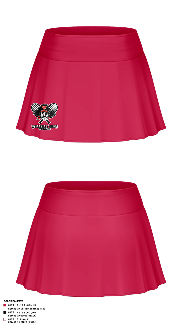 Skort, wellesley girls tennis, Tennis, Teamtime, Team time, sublimation, custom sports apparel, team uniforms, spirit wear, spiritwear, sports uniforms, custom shirts, team store, custom team store, fundraiser sports, apparel fundraiser
