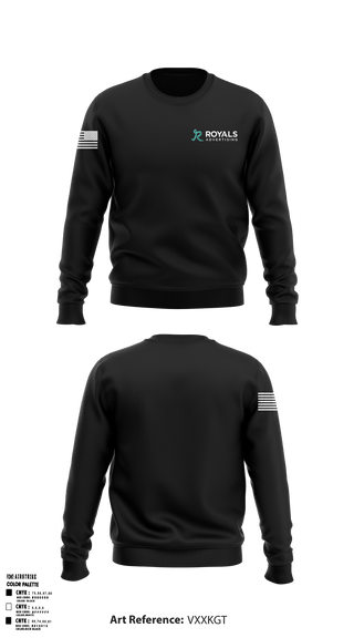 Crew Neck Sweatshirt, Royals Advertising, , Teamtime, Team time, sublimation, custom sports apparel, team uniforms, spirit wear, spiritwear, sports uniforms, custom shirts, team store, custom team store, fundraiser sports, apparel fundraiser