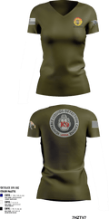 Stafford County Fire Marshal's Office 47147384 Women's Short Sleeve V-neck Shirt - 2