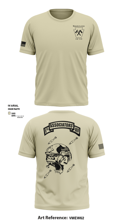 1-111th IN BN ** 38506759 Short Sleeve Performance Shirt - 6