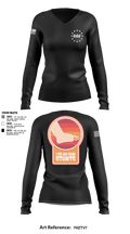 Bravo Broke Feet 17372186 Women's Long Sleeve V-neck Shirt - 3