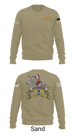 Crew Neck Sweatshirt, , Army, Teamtime, Team time, sublimation, custom sports apparel, team uniforms, spirit wear, spiritwear, sports uniforms, custom shirts, team store, custom team store, fundraiser sports, apparel fundraiser