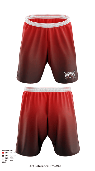 Virginia Mutiny 5891436 Athletic Shorts With Pockets - 1