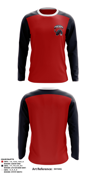 Glen Rock Panthers 12U 83720061 Long Sleeve Performance Shirt - 1