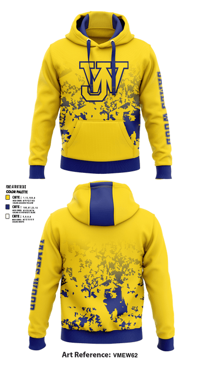 James Wood High School Basketball 423537 Hoodie - 1