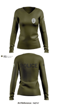 TAYLORSVILLE POLICE DEPARTMENT LT 27466887 Women's Long Sleeve V-neck Shirt - 5
