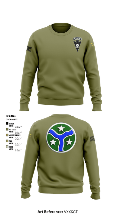 3/278 Armored Calvary Regiment 57774458 Crew Neck Sweatshirt - 2