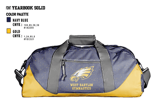 Duffle Bag, West Babylon High School Gymnastics, Spirit Store, Teamtime, Team time, sublimation, custom sports apparel, team uniforms, spirit wear, spiritwear, sports uniforms, custom shirts, team store, custom team store, fundraiser sports, apparel fundraiser